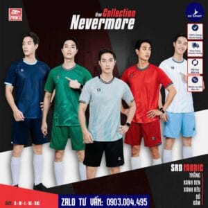 Áo Bóng Đá Không Logo Nevermore 5 Màu Cực Chất
