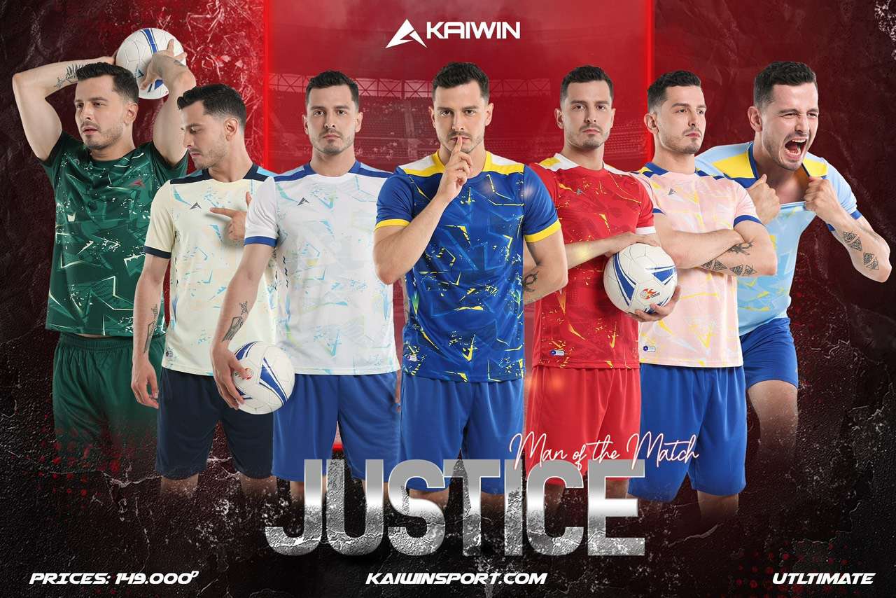 Áo Đá Bóng Không Logo Kaiwin Justice Full 7 Màu Độc Lạ