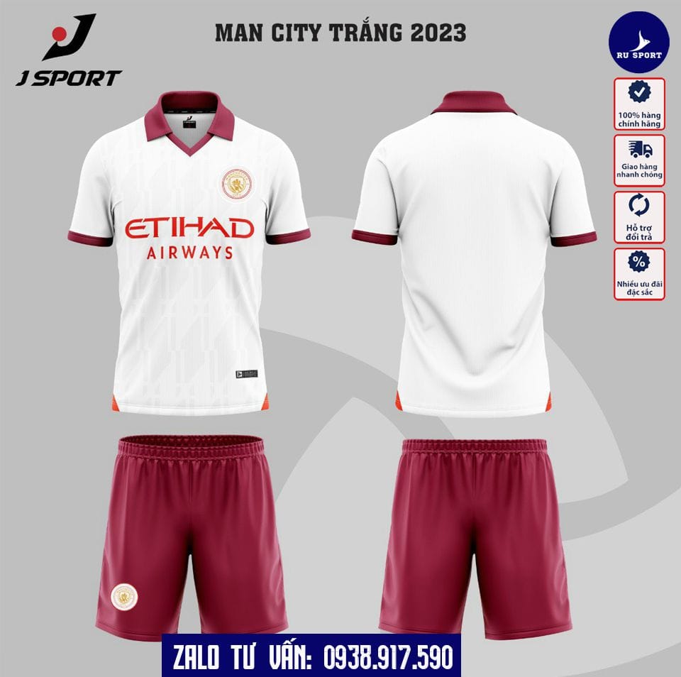 Áo Bóng Đá CLB Man City Cổ Trụ 2023