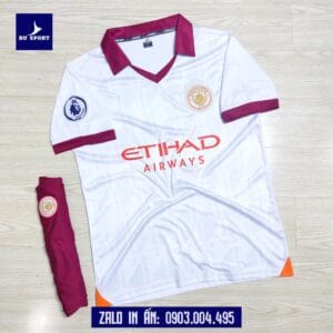 Áo Đá Banh CLB Man City 2023 Màu Trắng Lịch Lãm