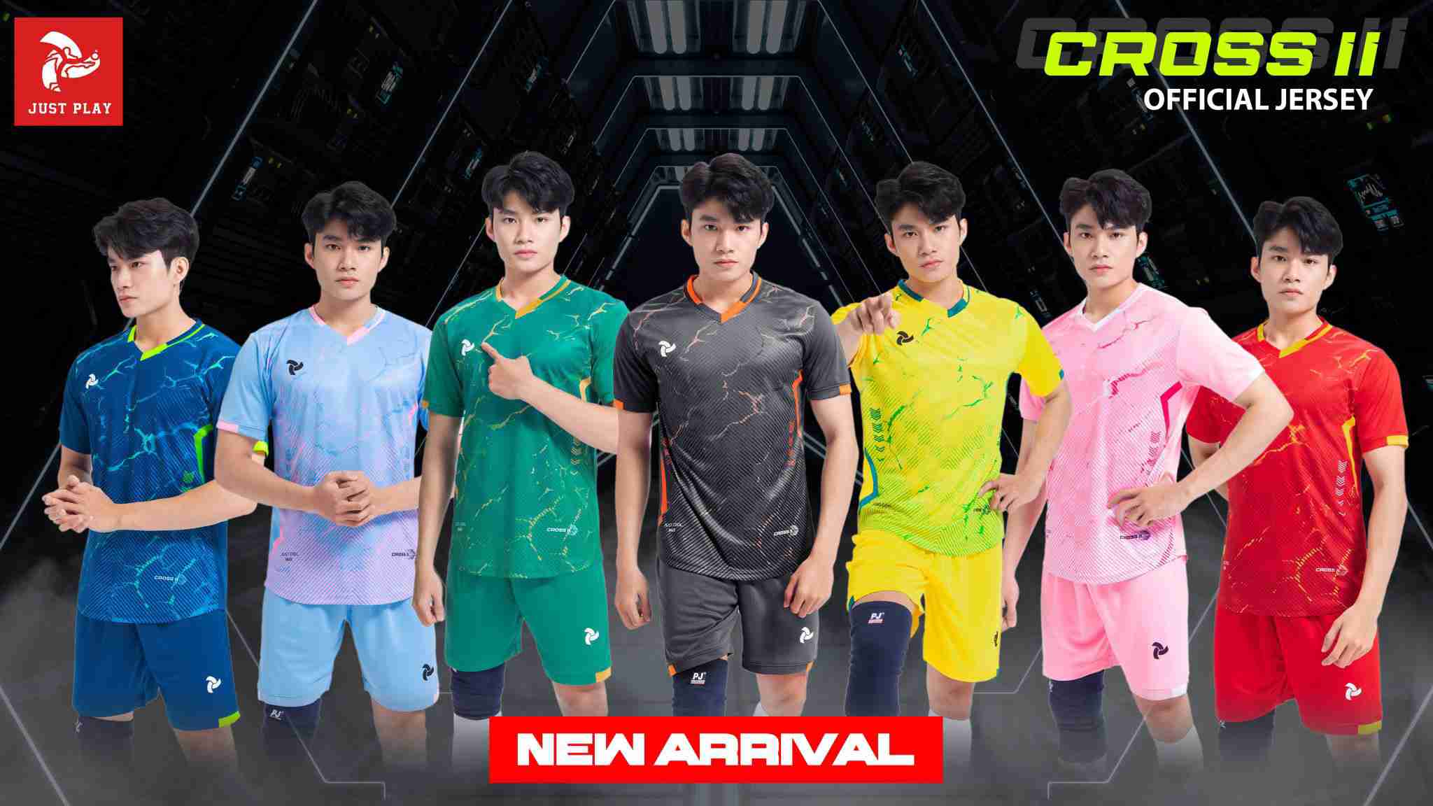 Đồ Bóng Đá Không Logo Cross Full 7 Màu Cực Chất