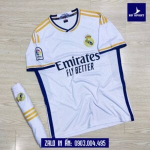 Áo Bóng Đá CLB Real Madrid Màu Trắng 2023 - 2024 Rất Đẹp