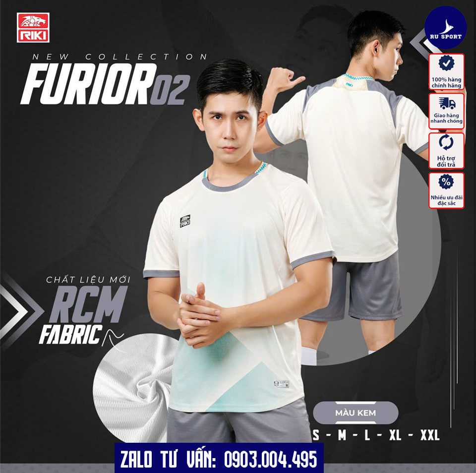 Đồ Bóng Đá Không Logo Furio 02 Màu Xám