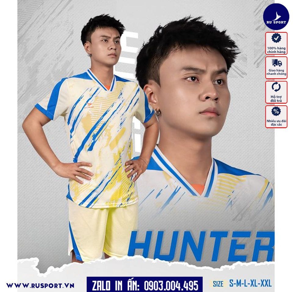 Bộ đá banh không logo Beyono Hunter màu kem
