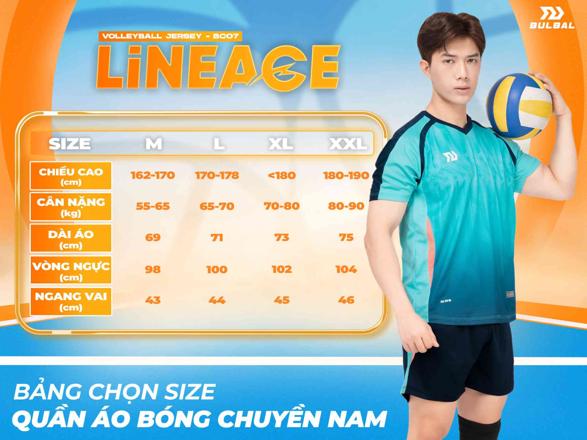 Bảng đồ bóng chuyền nam Bulbal Lineage